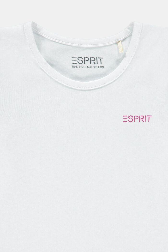 Pack de dos camisetas de manga larga en algodón elástico, WHITE, detail image number 2