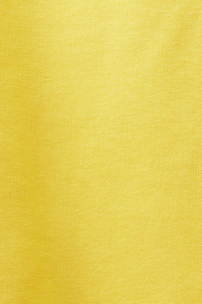 Sudadera unisex de felpa de algodón con logotipo, YELLOW, detail image number 7