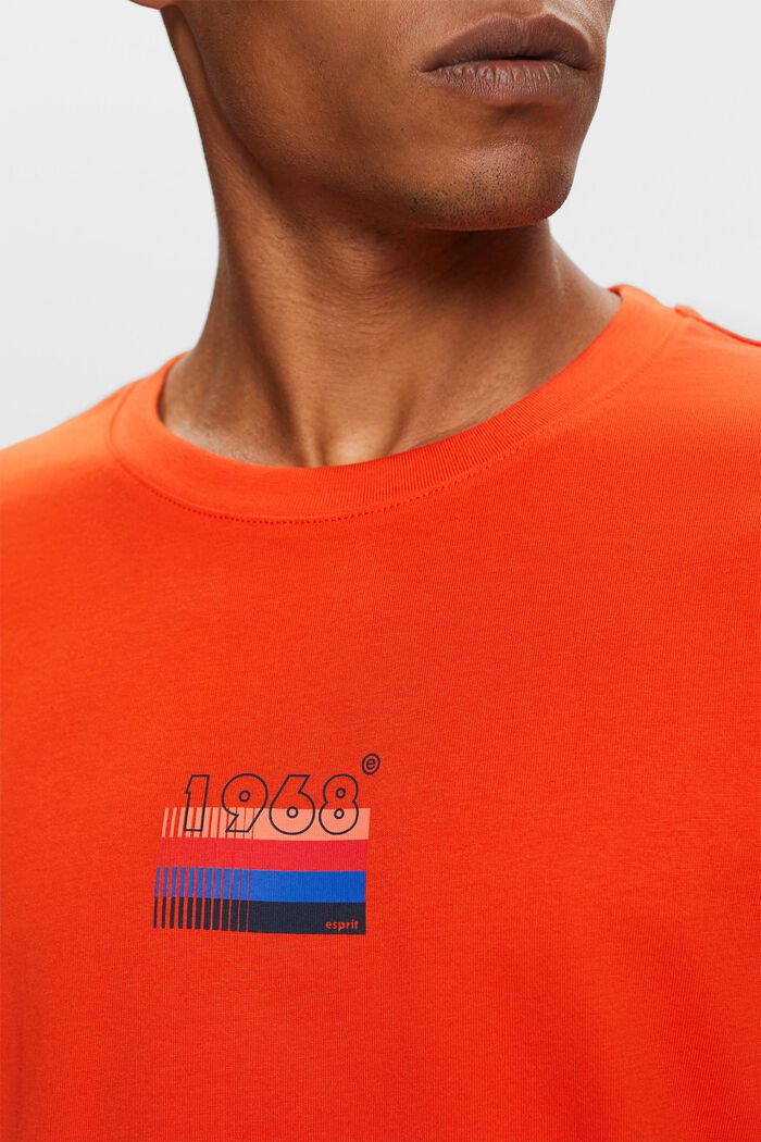 Camiseta de tejido jersey con estampado, 100% algodón, BRIGHT ORANGE, detail image number 2