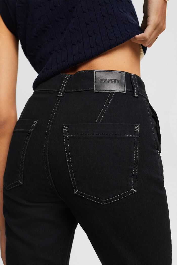 Jeans high-rise slim, BLACK RINSE, detail image number 4