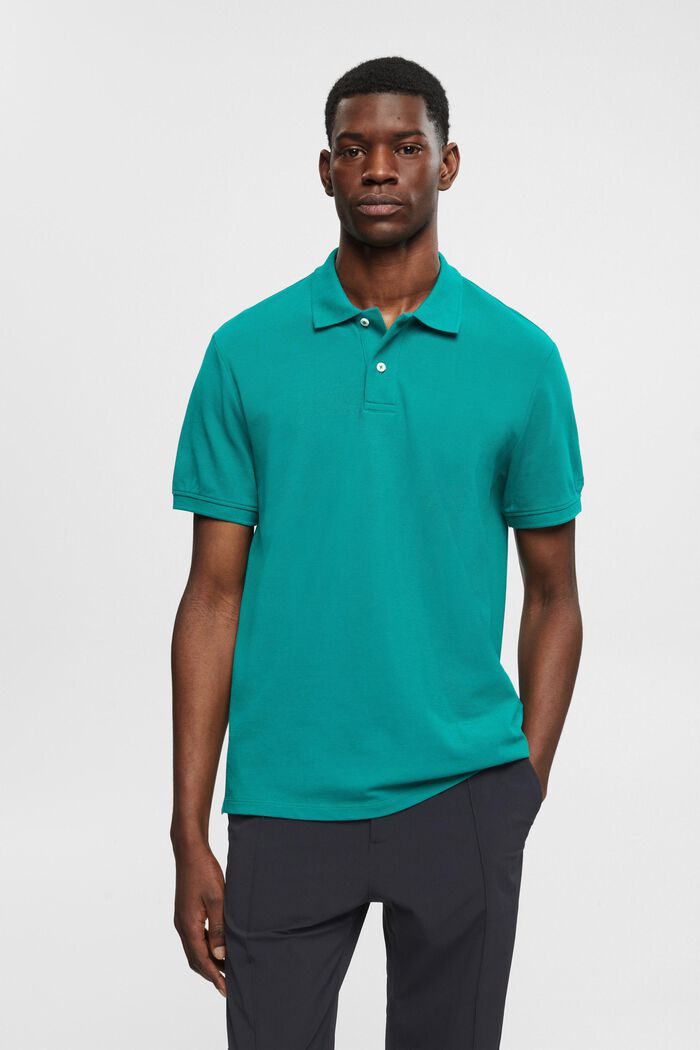 Polo slim fit, EMERALD GREEN, detail image number 0