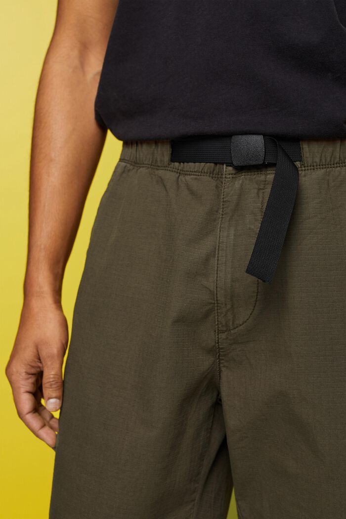 Shorts con cordón, KHAKI GREEN, detail image number 2