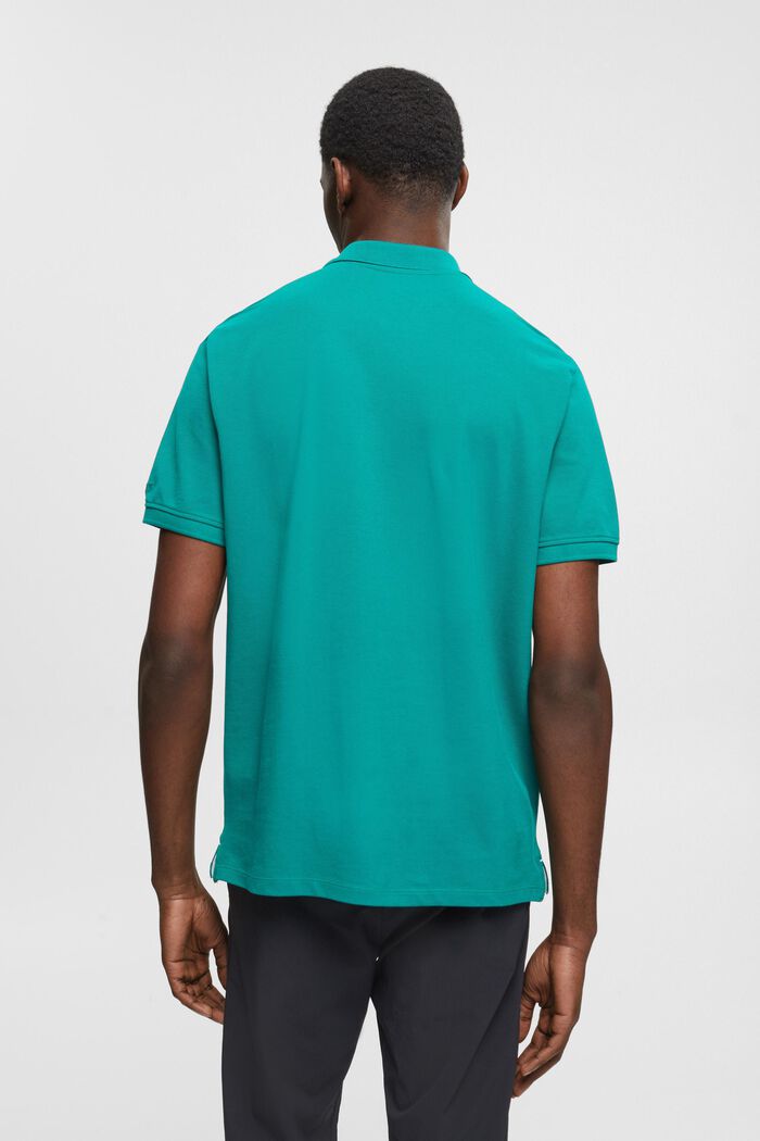 Polo slim fit, EMERALD GREEN, detail image number 3