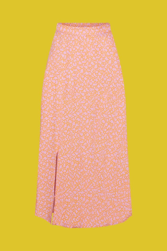 Falda midi con diseño floral allover, LILAC, detail image number 5