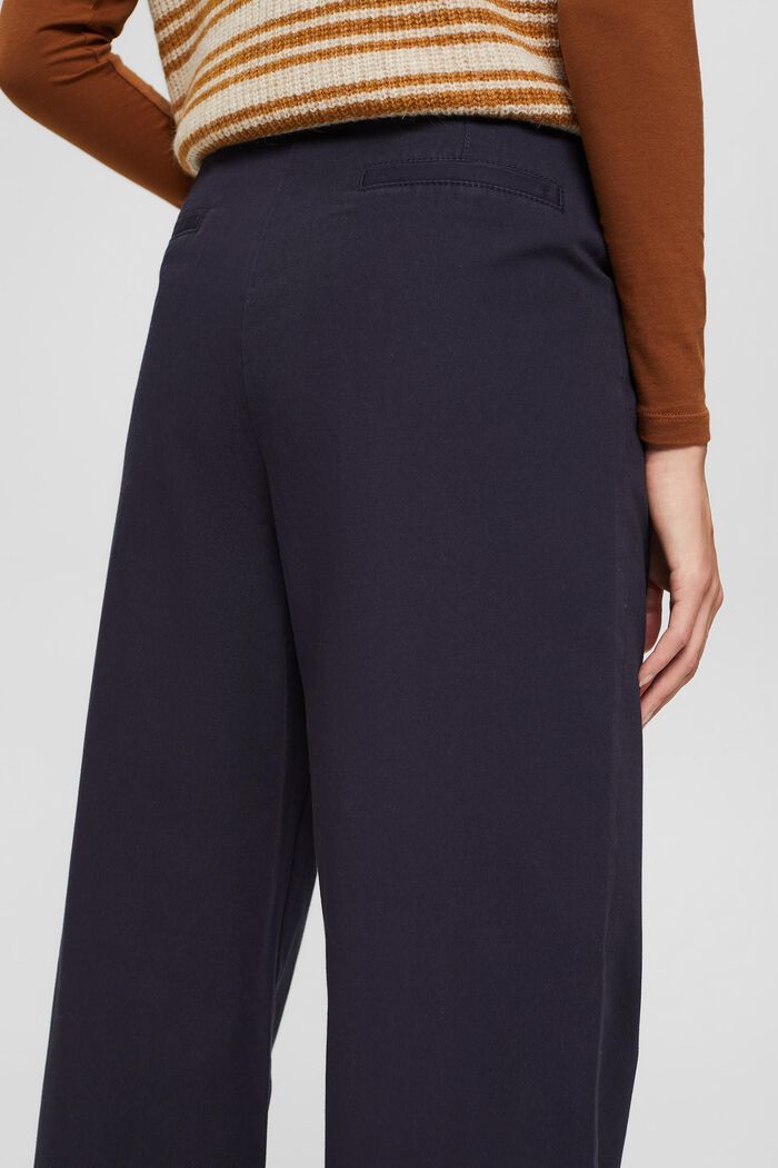 Pantalón ancho con tira de botones, 100% algodón, NAVY, detail image number 5