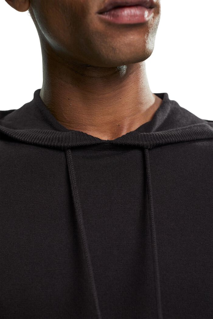 Jersey con capucha de punto, BLACK, detail image number 0