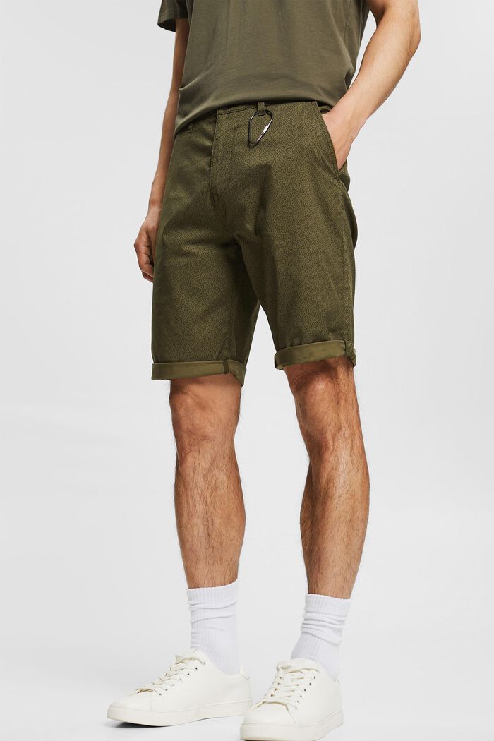 Pantalones cortos de algodón ecológico con estampado y llavero