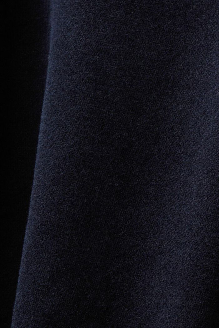Sudadera con capucha en mezcla de algodón con logotipo, BLACK, detail image number 5