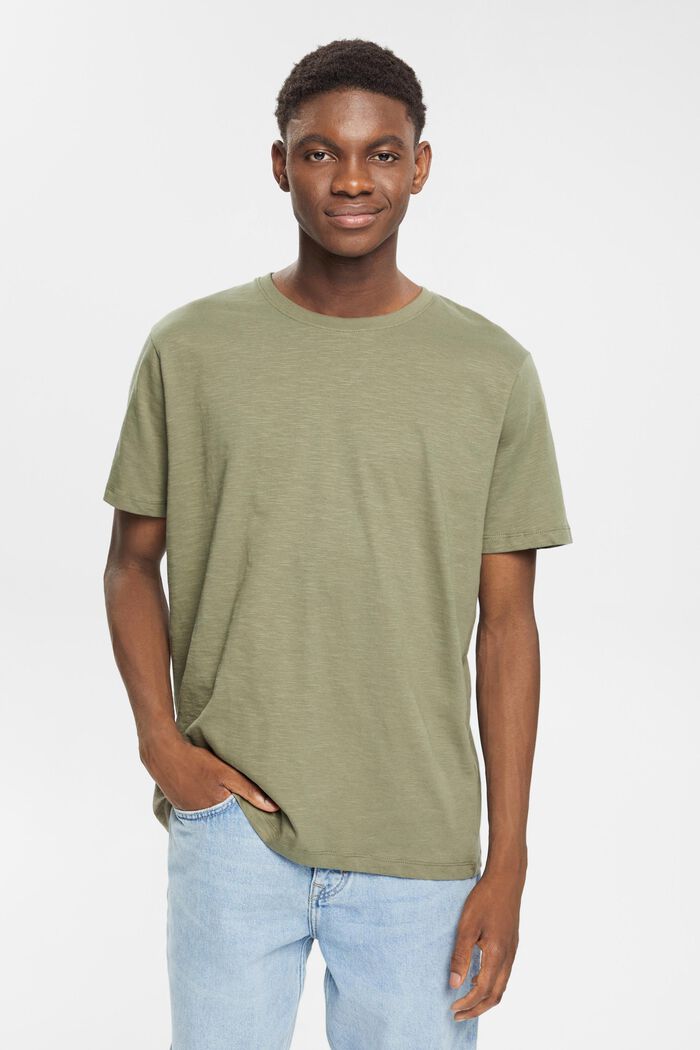 Camiseta de tejido jersey, 100% algodón, KHAKI GREEN, detail image number 1