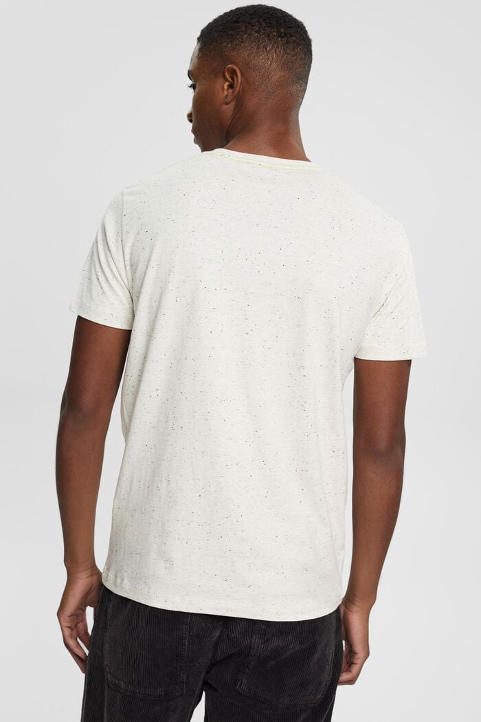 Camiseta de tejido jersey jaspeado, WHITE, detail image number 3