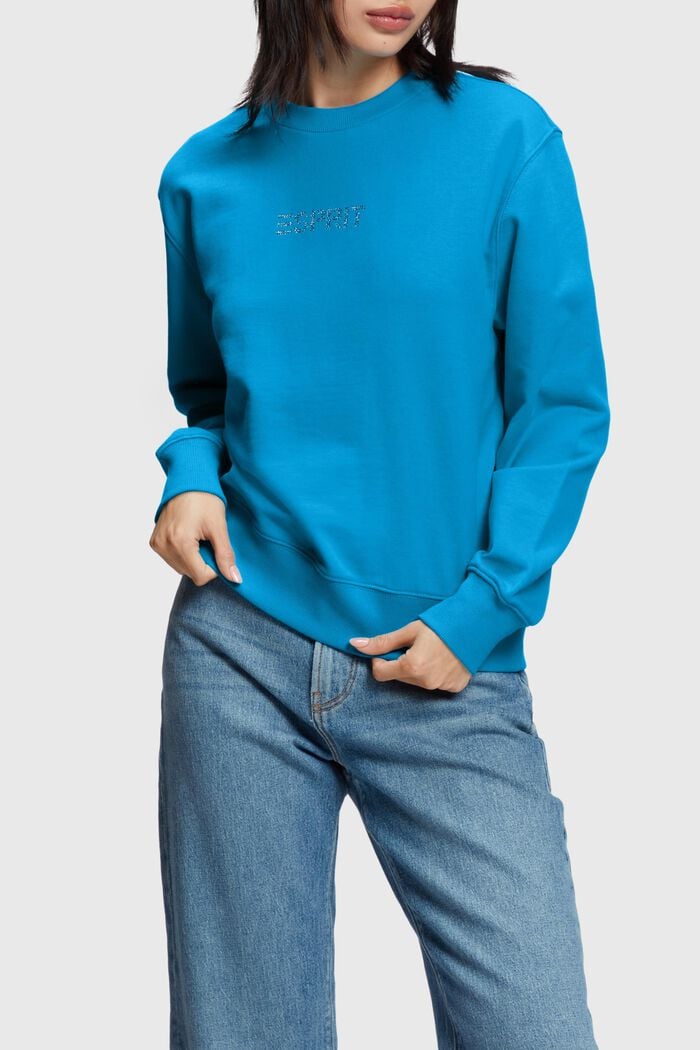 Sweatshirts, TURQUOISE, detail image number 0