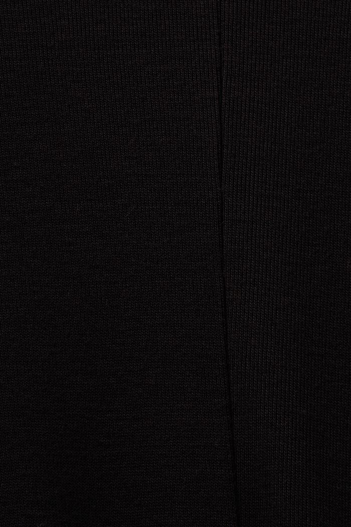 Maxivestido de punto con cuello alto, BLACK, detail image number 6