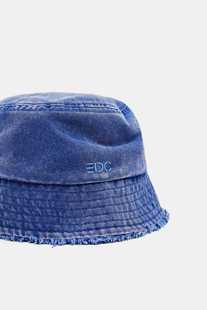 Sombrero de pescador con acabado de tejido vaquero, BLUE, detail image number 1