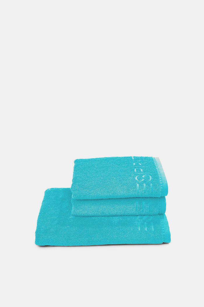 Con TENCEL™: Conjunto de tres toallas de rizo, TURQUOISE, detail image number 2