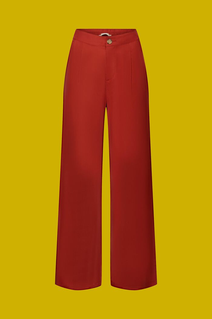 Pantalones de pernera ancha, LENZING™ ECOVERO™, TERRACOTTA, detail image number 7