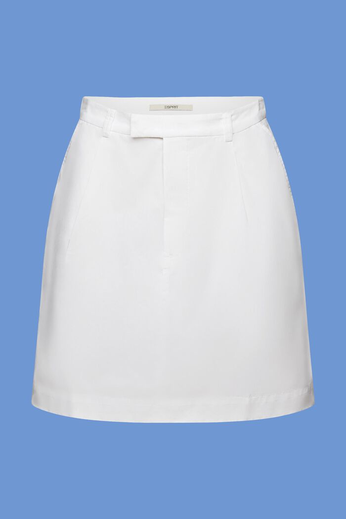 Minifalda de tejido, 100% algodón, WHITE, detail image number 7