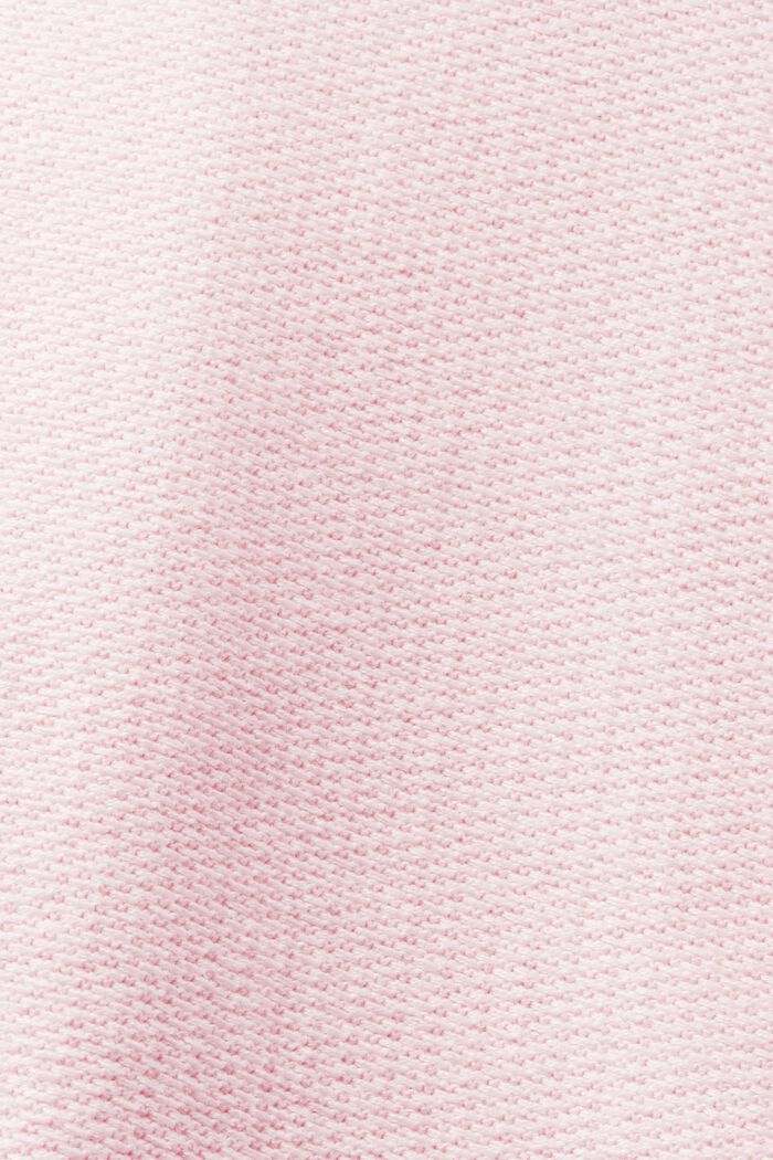 Shorts en felpa de algodón, PASTEL PINK, detail image number 5