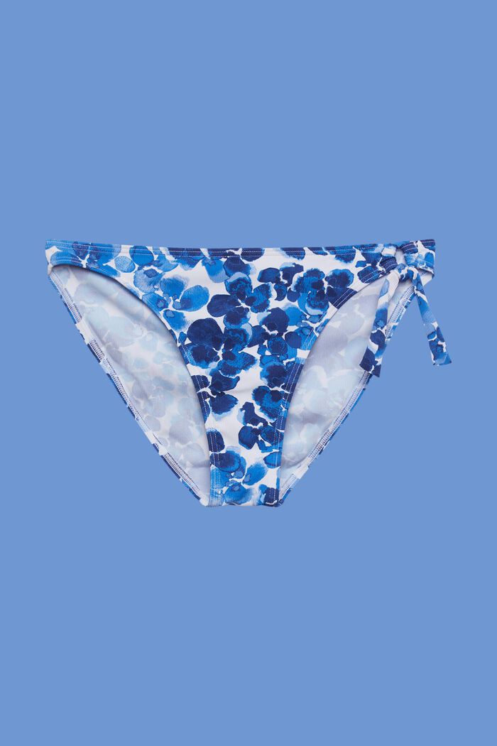 Braguita de bikini de tejido reciclado con estampado, BLUE, detail image number 3