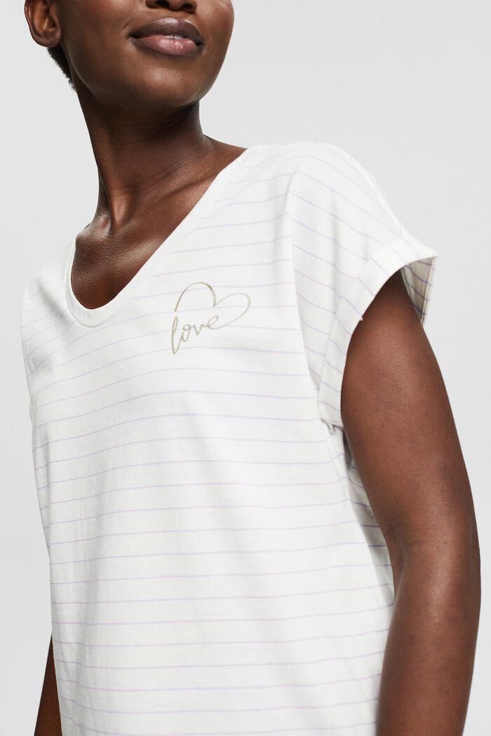 Camiseta en 100 % algodón ecológico, NEW OFF WHITE, detail image number 2