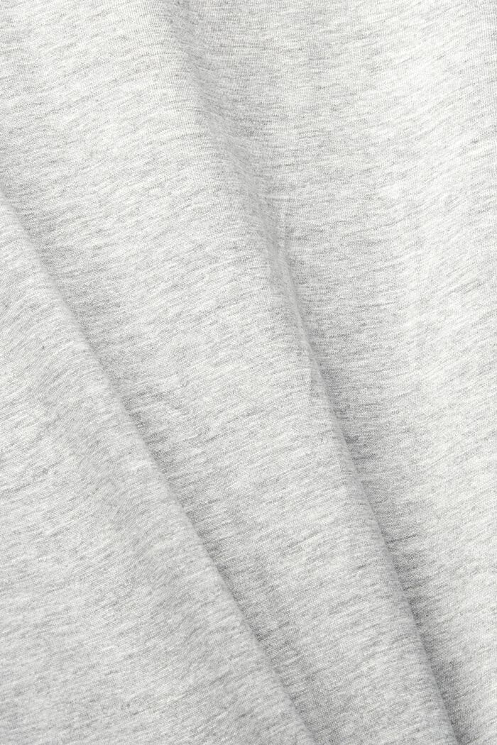 Camiseta de punto en mezcla de algodón ecológico, LIGHT GREY, detail image number 5