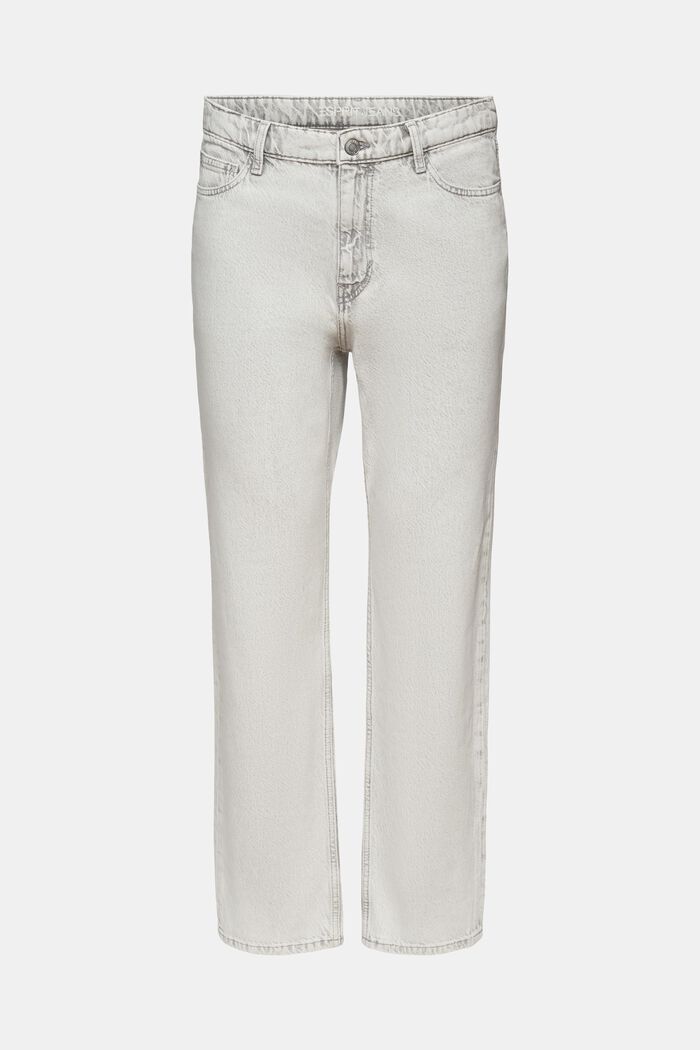Jeans retro mid rise relaxed fit, GREY LIGHT WASHED, detail image number 6