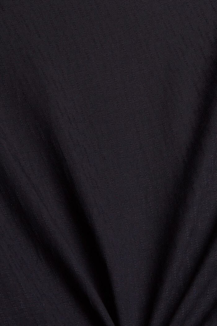 Blusa con textura, LENZING™ ECOVERO™, BLACK, detail image number 4