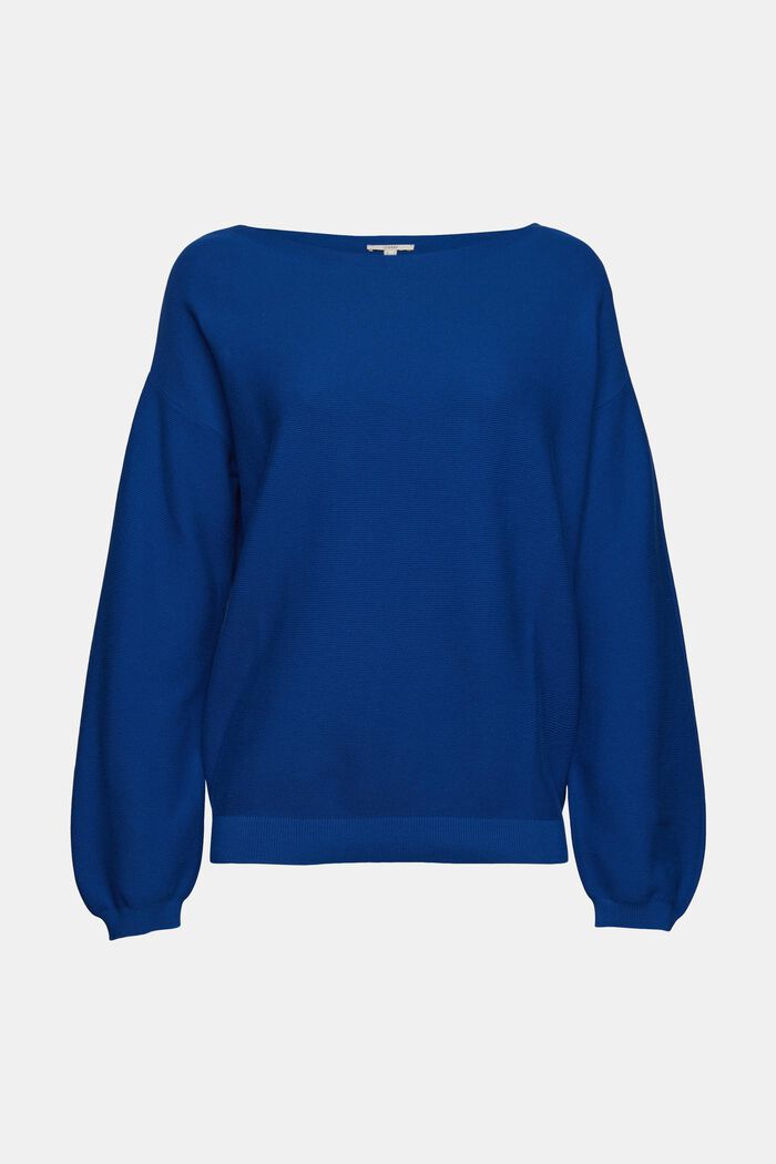 Jersey de punto en 100% algodón ecológico, BRIGHT BLUE, detail image number 5