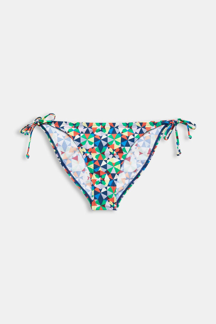 Reciclada: braguita de bikini con lazadas a los lados, GREEN, detail image number 4