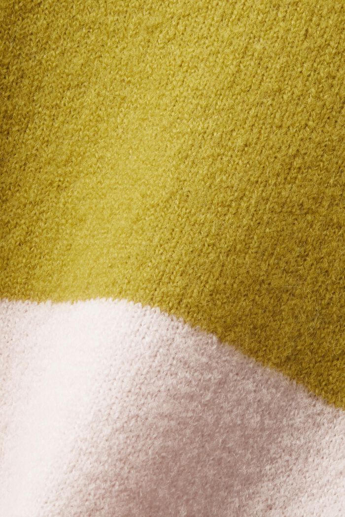Jersey a rayas en mezcla de lana, LIGHT PINK, detail image number 6