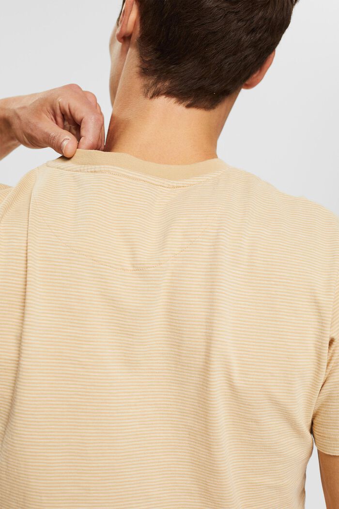 Camiseta de punto con estampado de rayas, SAND, detail image number 1