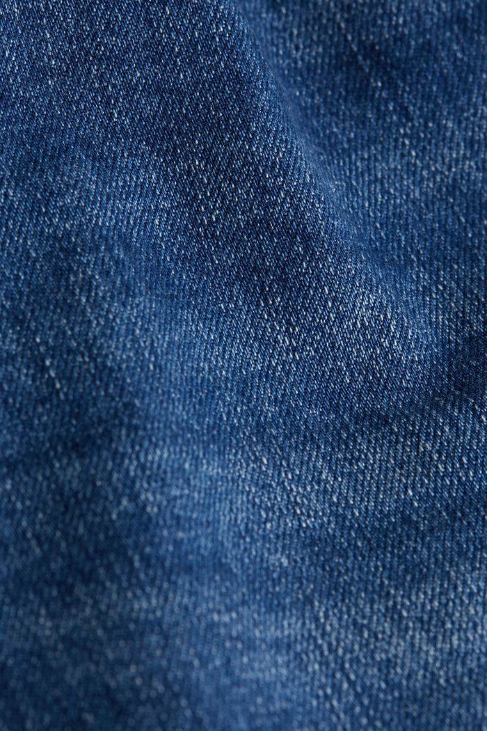 Vaqueros elásticos con algodón ecológico, BLUE MEDIUM WASHED, detail image number 1