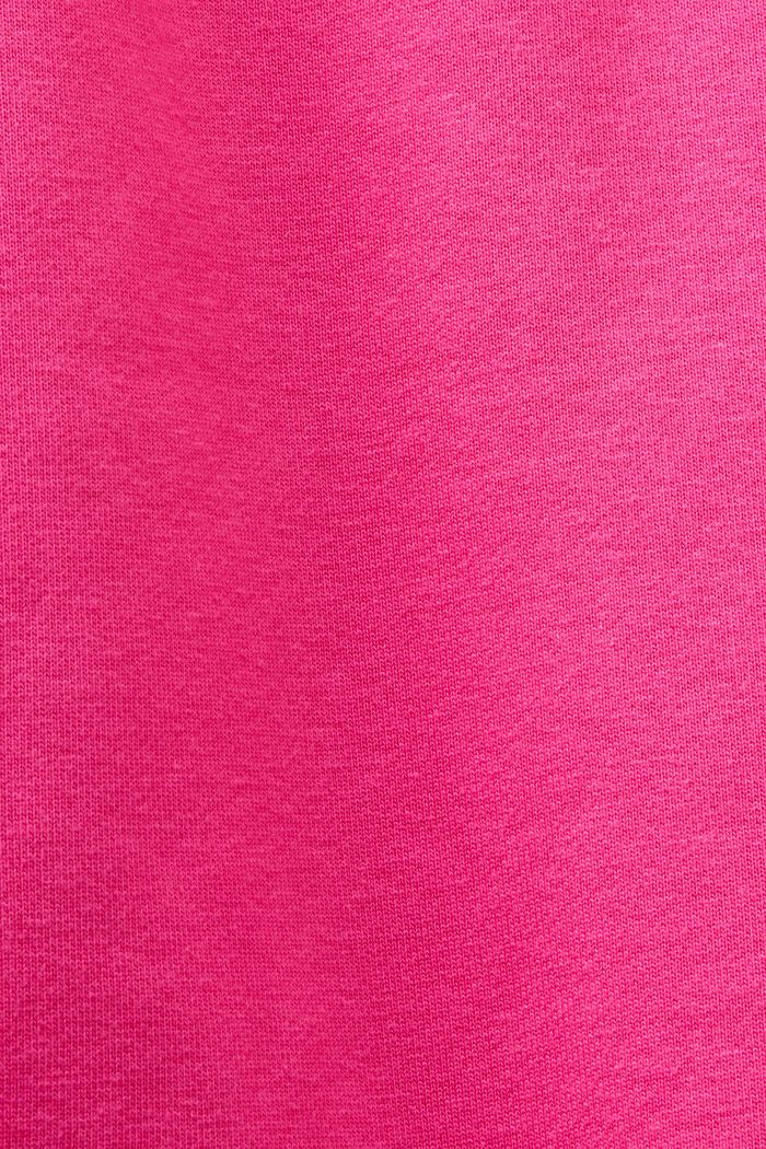 Pantalones de felpa unisex de algodón con logotipo, PINK FUCHSIA, detail image number 6