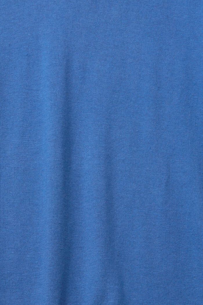 Jersey con cuello en pico, BLUE, detail image number 5
