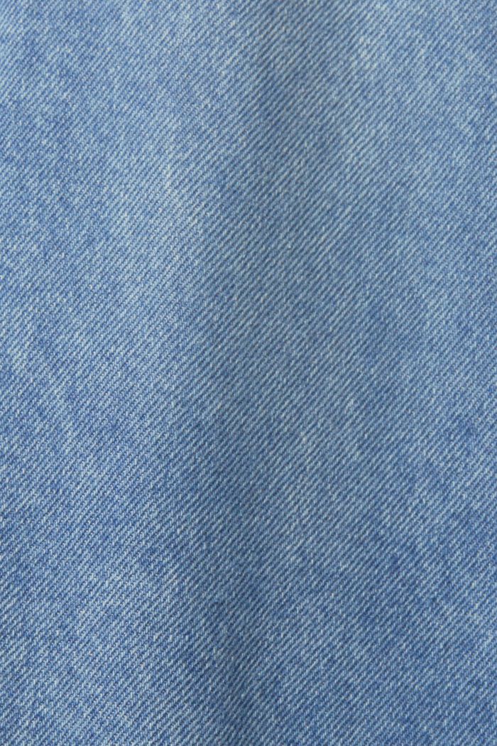 Falda vaquera con cintura paper bag, BLUE LIGHT WASHED, detail image number 6