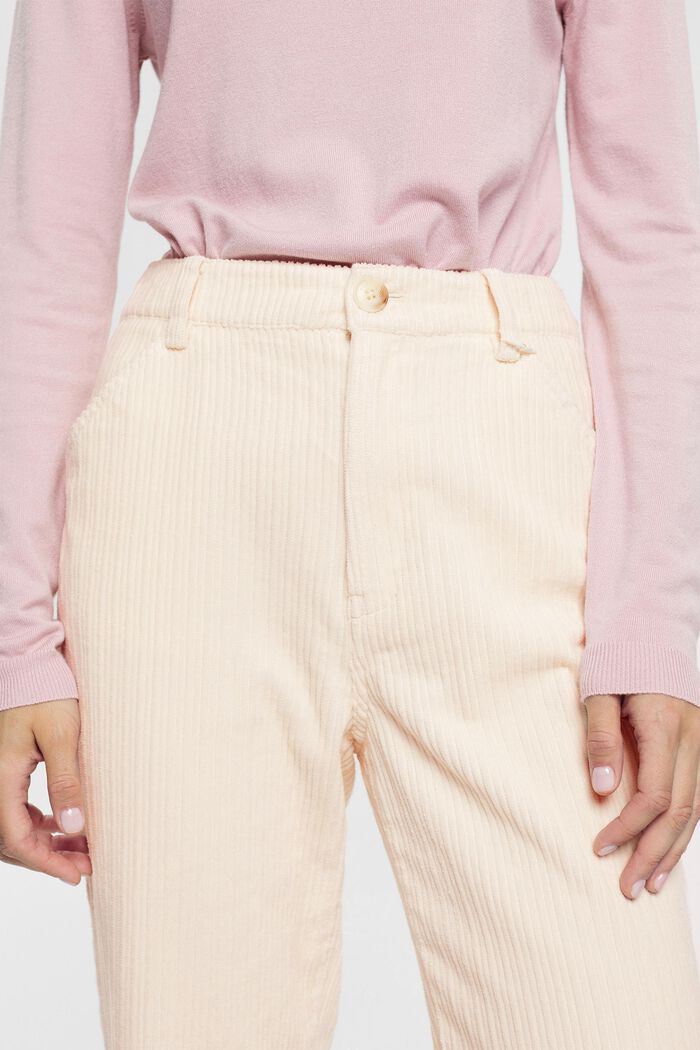 Pantalones de pana con pernera ancha, OFF WHITE, detail image number 0