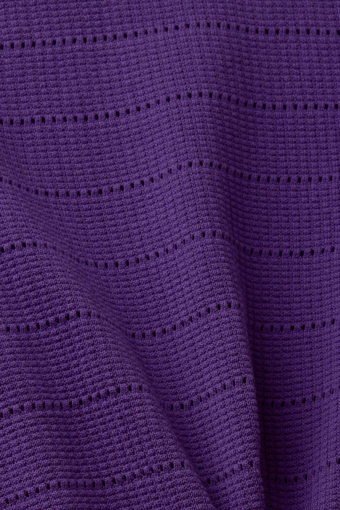 Jersey de punto de algodón, DARK PURPLE, detail image number 5