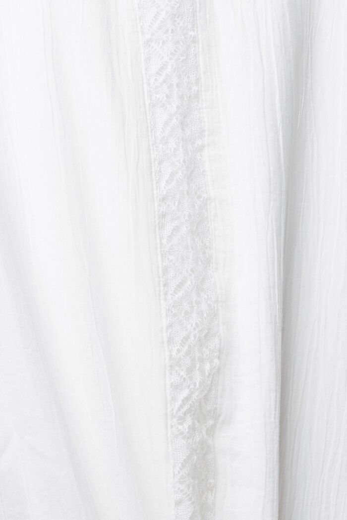 Blusa con encaje, WHITE, detail image number 5