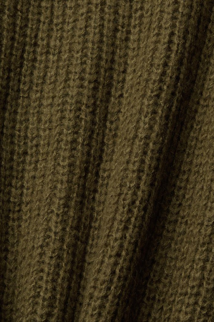 Jersey sin mangas en mezcla de lana, KHAKI GREEN, detail image number 5
