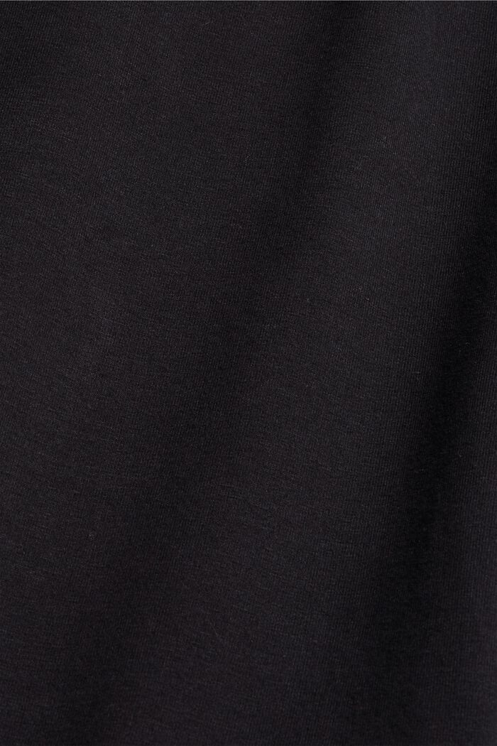 Sudadera de algodón ecológico, BLACK, detail image number 4