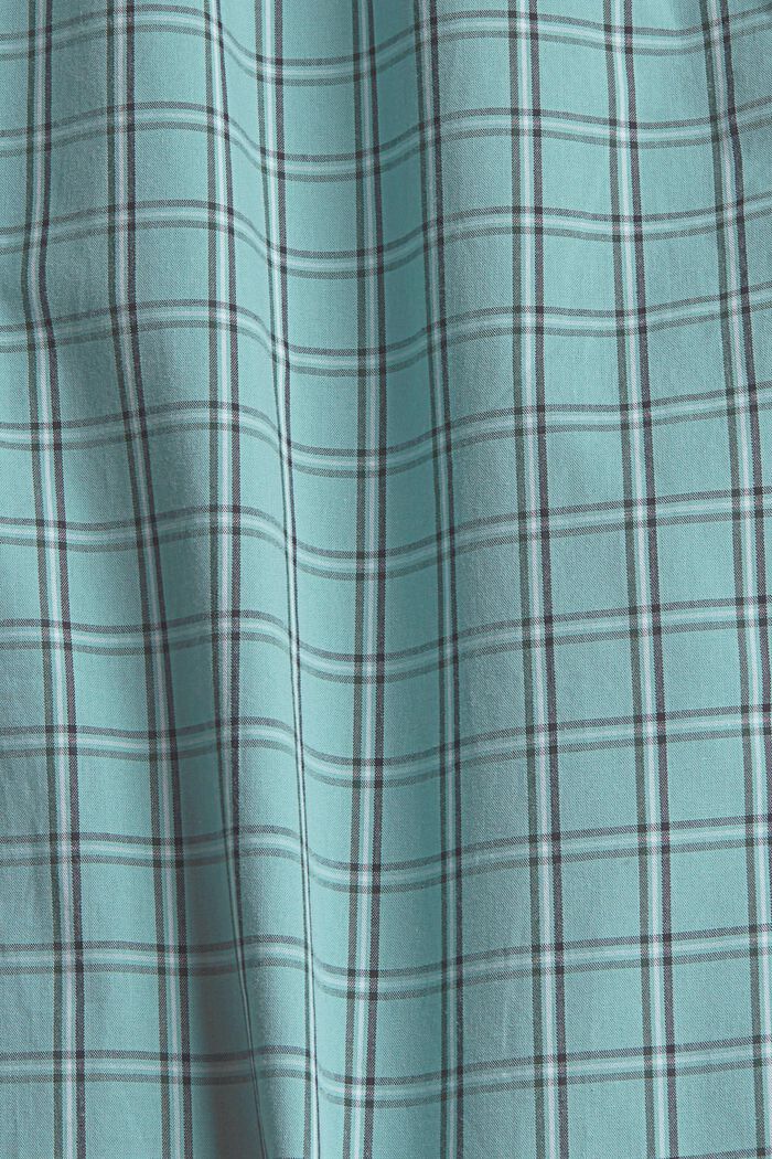 Pantalón de pijama a cuadros de algodón, AQUA BLUE, detail image number 5