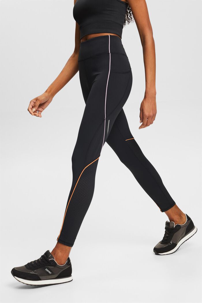 Pantalón jogger felpa high-waist, BLACK, detail image number 0
