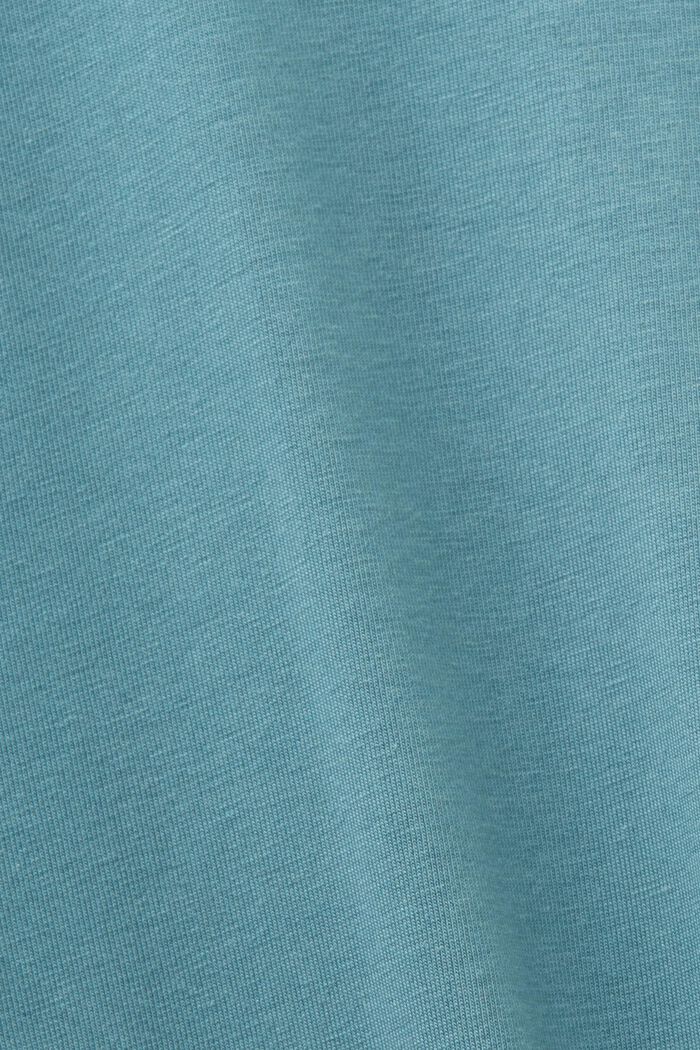Pijama largo de tejido jersey, NEW TEAL BLUE, detail image number 4