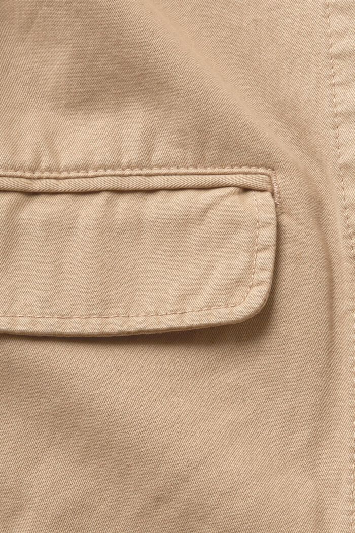 Chaqueta de algodón de corte cuadrado, TAUPE, detail image number 5