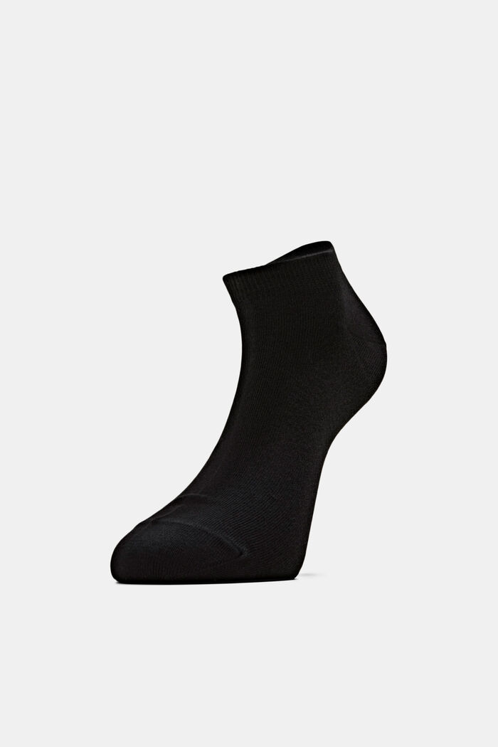 Pack de 2 pares de calcetines deportivos, mezcla de algodón ecológico, BLACK, detail image number 0