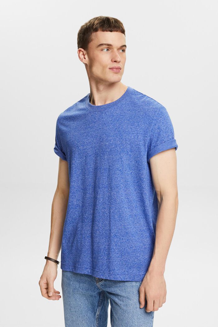 Camiseta jaspeada, BRIGHT BLUE, detail image number 4