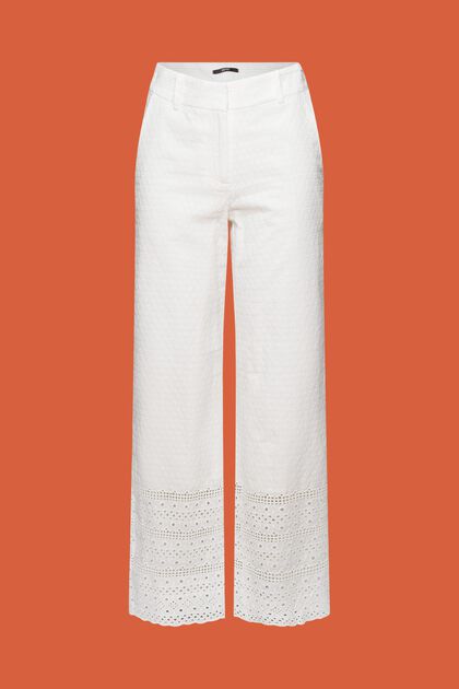Pantalón bordado, 100 % algodón