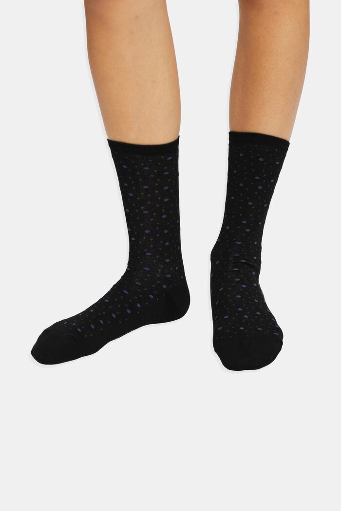 Pack de 2 pares de calcetines de algodón ecológico, BLACK, detail image number 2
