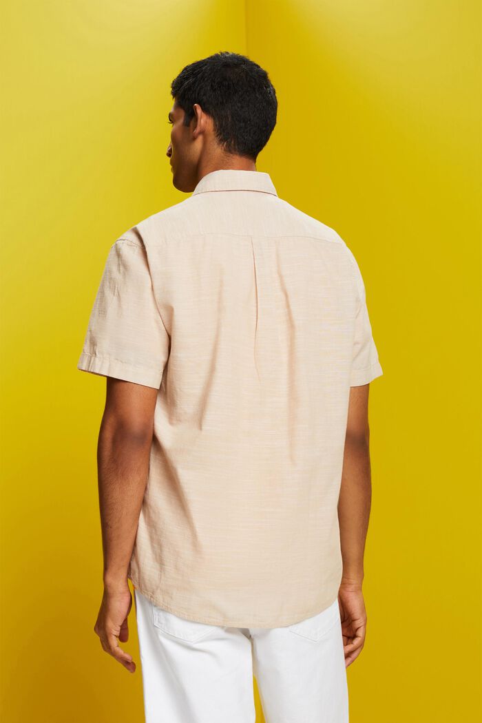 Camisa de algodón con cuello abotonado, SAND, detail image number 3