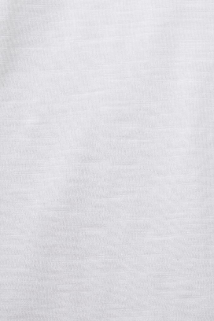 Camiseta de manga larga, 100% algodón, WHITE, detail image number 5