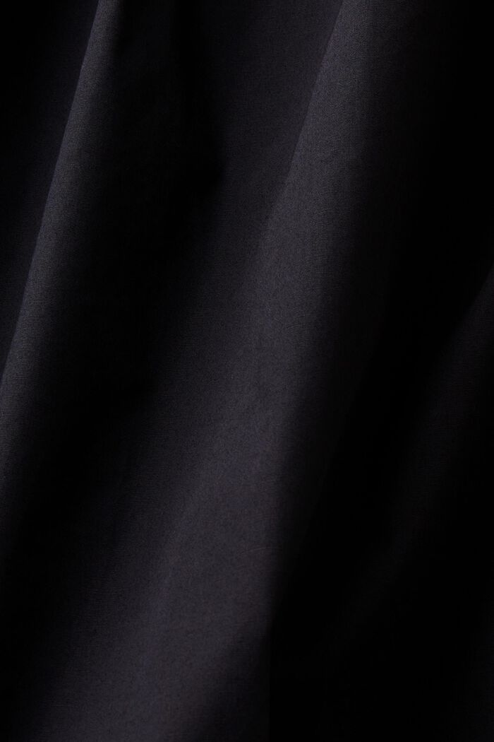 Blusa de popelina con hombros descubiertos, BLACK, detail image number 5